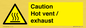 WM16559: Caution Hot vent / exhaust