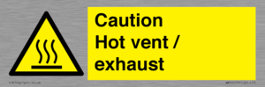 WM16559: Caution Hot vent / exhaust
