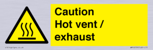 WM16559: Caution Hot vent / exhaust