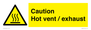 WM16559: Caution Hot vent / exhaust
