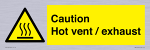 WM16559: Caution Hot vent / exhaust