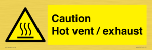 WM16559: Caution Hot vent / exhaust
