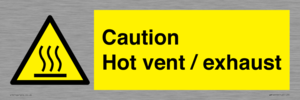 WM16559: Caution Hot vent / exhaust