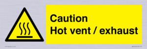 WM16559: Caution Hot vent / exhaust