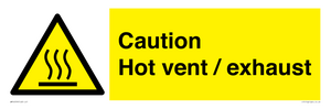 WM16559: Caution Hot vent / exhaust