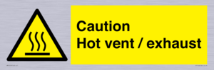 WM16559: Caution Hot vent / exhaust