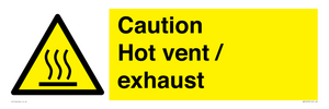 WM16559: Caution Hot vent / exhaust