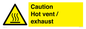 WM16559: Caution Hot vent / exhaust