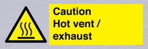 WM16559: Caution Hot vent / exhaust