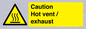 WM16559: Caution Hot vent / exhaust