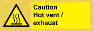 WM16559: Caution Hot vent / exhaust