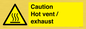 WM16559: Caution Hot vent / exhaust