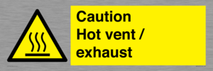 WM16559: Caution Hot vent / exhaust