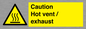 WM16559: Caution Hot vent / exhaust