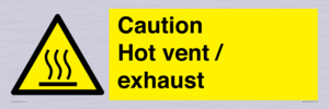 WM16559: Caution Hot vent / exhaust