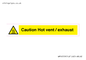 WM16559: Caution Hot vent / exhaust