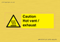 WM16559: Caution Hot vent / exhaust