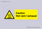 WM16559: Caution Hot vent / exhaust