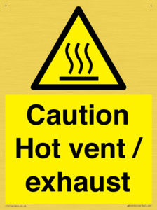 WM16559: Caution Hot vent / exhaust