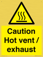 WM16559: Caution Hot vent / exhaust