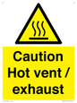 WM16559: Caution Hot vent / exhaust