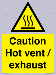 WM16559: Caution Hot vent / exhaust
