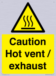 WM16559: Caution Hot vent / exhaust