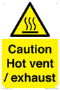 WM16559: Caution Hot vent / exhaust