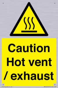 WM16559: Caution Hot vent / exhaust