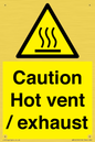 WM16559: Caution Hot vent / exhaust