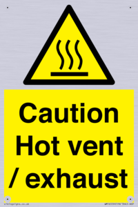 WM16559: Caution Hot vent / exhaust