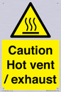 WM16559: Caution Hot vent / exhaust