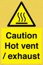 WM16559: Caution Hot vent / exhaust