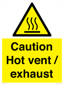 WM16559: Caution Hot vent / exhaust
