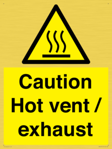 WM16559: Caution Hot vent / exhaust