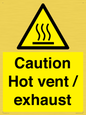 WM16559: Caution Hot vent / exhaust