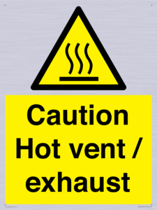 WM16559: Caution Hot vent / exhaust