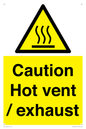 WM16559: Caution Hot vent / exhaust