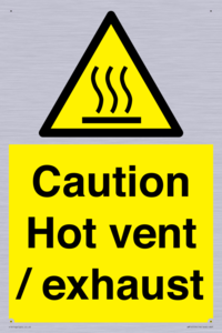WM16559: Caution Hot vent / exhaust