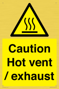 WM16559: Caution Hot vent / exhaust
