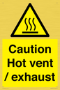 WM16559: Caution Hot vent / exhaust