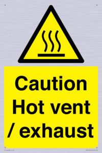 WM16559: Caution Hot vent / exhaust
