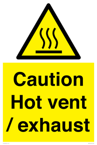 WM16559: Caution Hot vent / exhaust