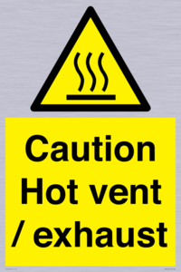 WM16559: Caution Hot vent / exhaust
