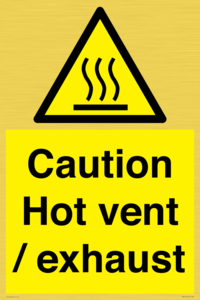 WM16559: Caution Hot vent / exhaust