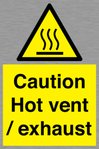 WM16559: Caution Hot vent / exhaust