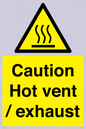 WM16559: Caution Hot vent / exhaust