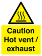 WM16559: Caution Hot vent / exhaust