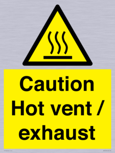 WM16559: Caution Hot vent / exhaust
