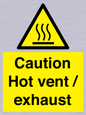 WM16559: Caution Hot vent / exhaust